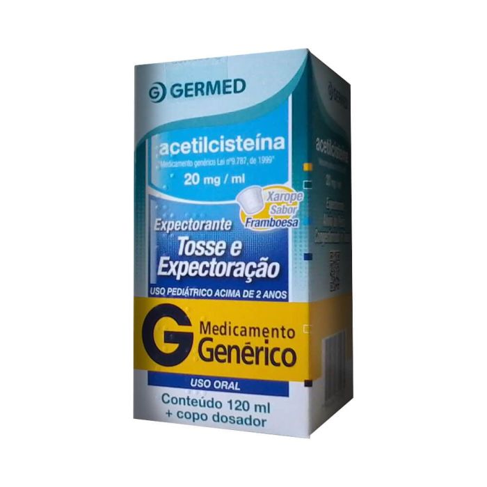 Comprar Acetilcisteína 20Mg/ml Sabor Framboesa 120Ml Com