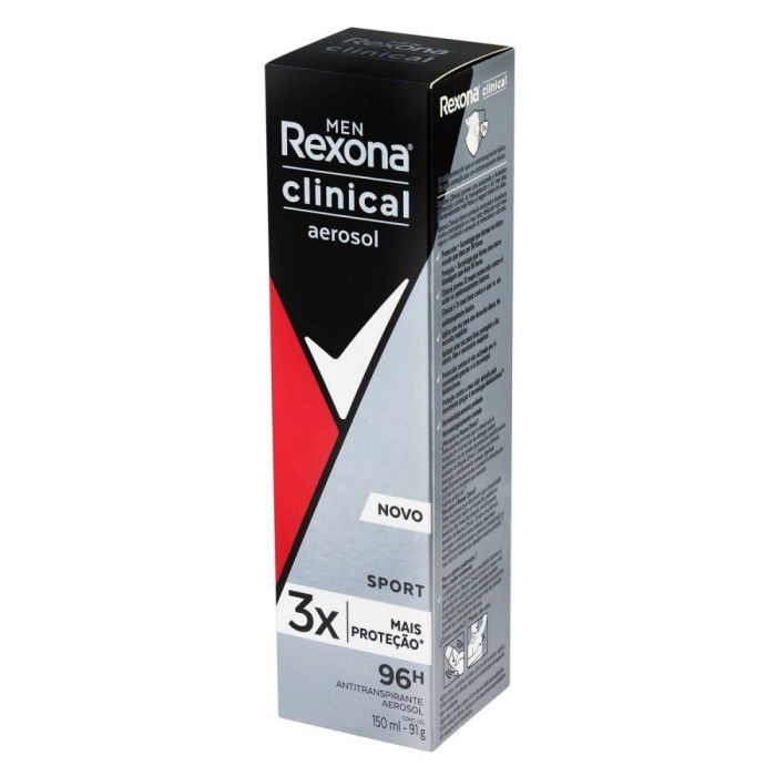 Desodorante Rexona Men Clinical Aerosol Sports 150ml - Drogaria